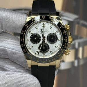 Best Fake Rolex Replica 11 Watch Cosmograph Daytona Meteorite Dial Rubber Strap 40mm - Top Watch