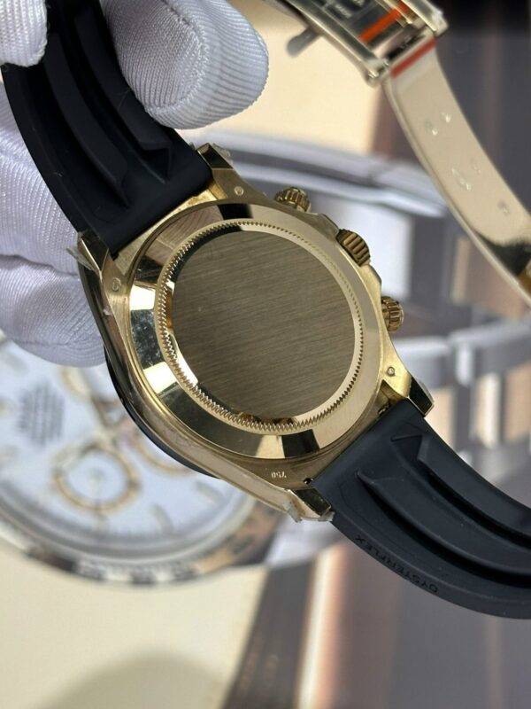 Best Fake Rolex Replica 11 Watch Cosmograph Daytona Meteorite Dial Rubber Strap 40mm - Top Watch - Image 7
