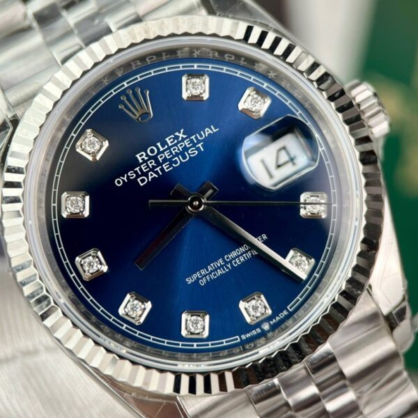 Best Fake Rolex Replica 1:1 Watch DateJust 126234 Blue Dial Jubilee Strap Factory VS 36mm - Top Watch - Image 3