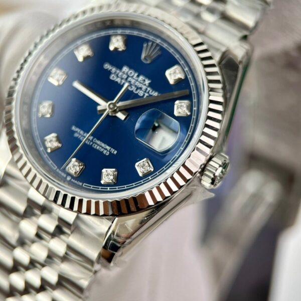 Best Fake Rolex Replica 1:1 Watch DateJust 126234 Blue Dial Jubilee Strap Factory VS 36mm - Top Watch - Image 6