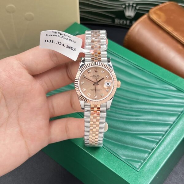 Replica Rolex Replica 11 Watch DateJust 18K Rose Gold Wrapped Women's Pink Dial GM Factory 31mm - Top Watch - 图片 2