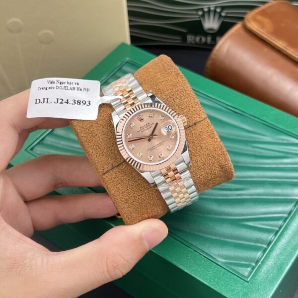 Replica Rolex Replica 11 Watch DateJust 18K Rose Gold Wrapped Women's Pink Dial GM Factory 31mm - Top Watch - 图片 4