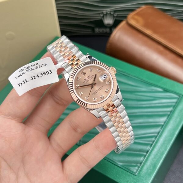 Replica Rolex Replica 11 Watch DateJust 18K Rose Gold Wrapped Women's Pink Dial GM Factory 31mm - Top Watch - 图片 5
