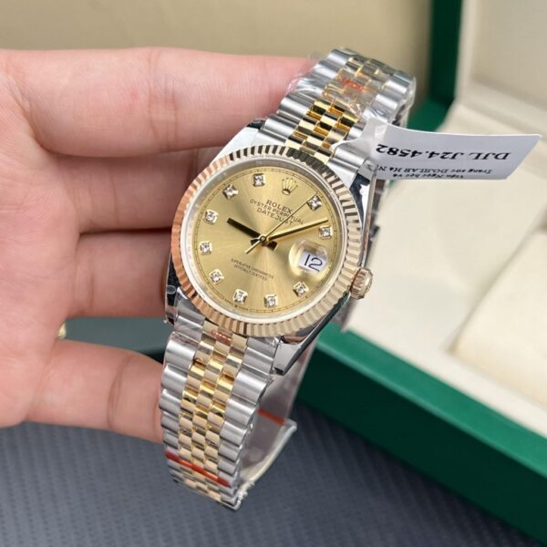 Swiss 1:1 Rolex Replica 1:1 Watch DateJust Gold Wrapped Jubilee Strap GM Factory 36mm - Top Watch - Image 3