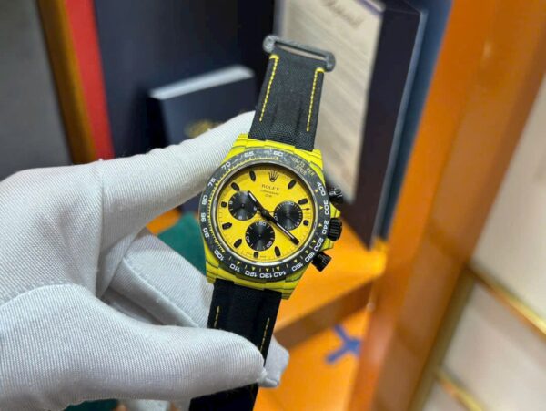 Best Fake Rolex Replica 1:1 Watch Cosmograph Daytona Diw Yellow Carbon Case 40mm - Top Watch - Image 3