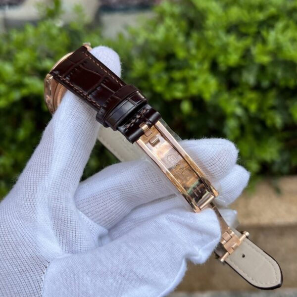 Swiss 1:1 Rolex Replica 11 Watch Cellini Moonphase 50535 Rose Gold Plated White Dial 39mm - Top Watch - Image 5