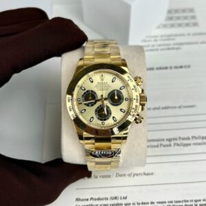 Swiss 1:1 Rolex Replica 1:1 Watch Cosmograph Daytona 116508 Yellow Gold Plated BT Factory 40mm - Top Watch