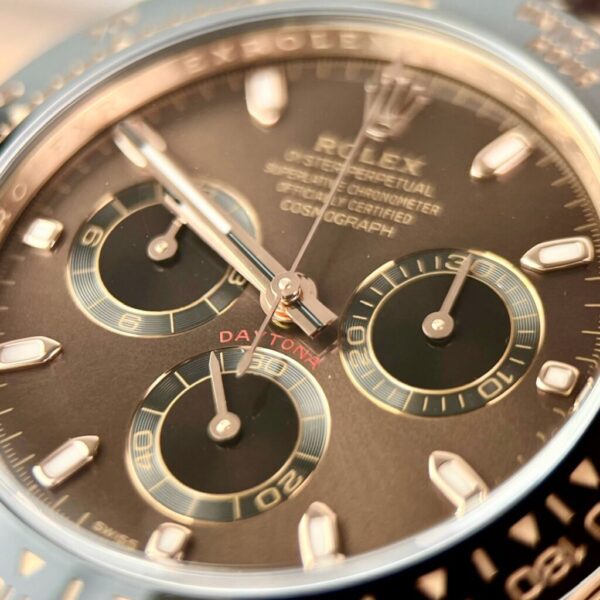 Replica Rolex Replica 11 Watch Cosmograph Daytona 116515LN Chocolate Dial Rubber Strap BT 40mm - Top Watch - Image 3