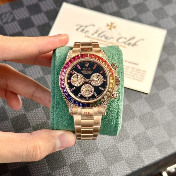 Replica Rolex Replica 1:1 Watch Cosmograph Daytona Black Dial Noob Factory 40mm - Top Watch