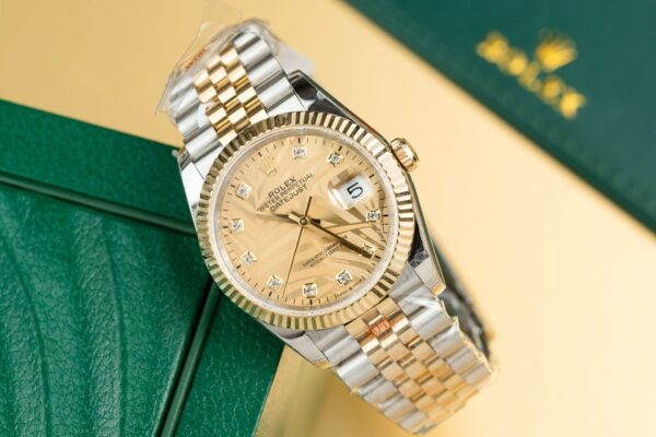 Swiss 1:1 Rolex Replica 1:1 Watch DateJust 126233 Gold Wrapped Dial Stone GM Factory 36mm - Top Watch - Image 2