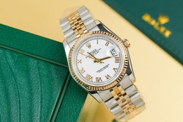 Replica Rolex Replica 1:1 Watch DateJust 126233 Roman Numerals Gold Wrapped GM Factory 36mm - Top Watch - Image 2