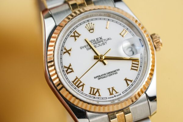 Replica Rolex Replica 1:1 Watch DateJust 126233 Roman Numerals Gold Wrapped GM Factory 36mm - Top Watch - Image 3
