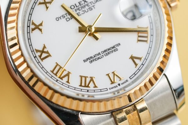 Replica Rolex Replica 1:1 Watch DateJust 126233 Roman Numerals Gold Wrapped GM Factory 36mm - Top Watch - Image 6