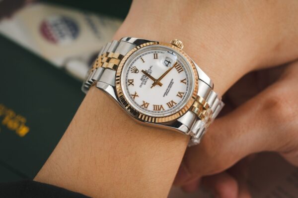 Replica Rolex Replica 1:1 Watch DateJust 126233 Roman Numerals Gold Wrapped GM Factory 36mm - Top Watch - Image 9