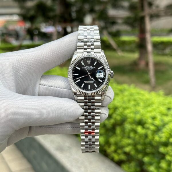 Swiss 1:1 Rolex Replica 1:1 Watch DateJust 126234 Black Dial Jubilee Strap VS Factory 36mm - Top Watch - Image 2