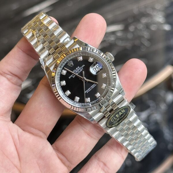 Replica Rolex Replica 1:1 Watch DateJust 126234 Black Dial With Stone Clean Factory 36mm - Top Watch - Image 2
