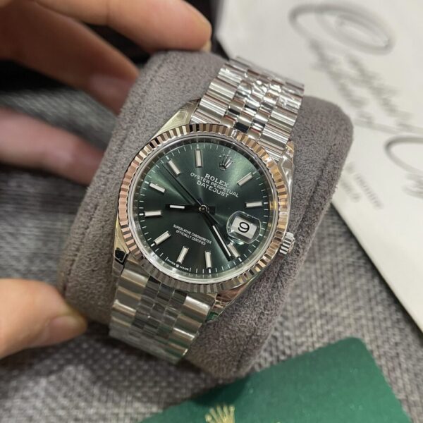 Best Fake Rolex Replica 1:1 Watch DateJust 126234 Green Dial Jubilee Strap Factory VS 36mm - Top Watch - Image 3