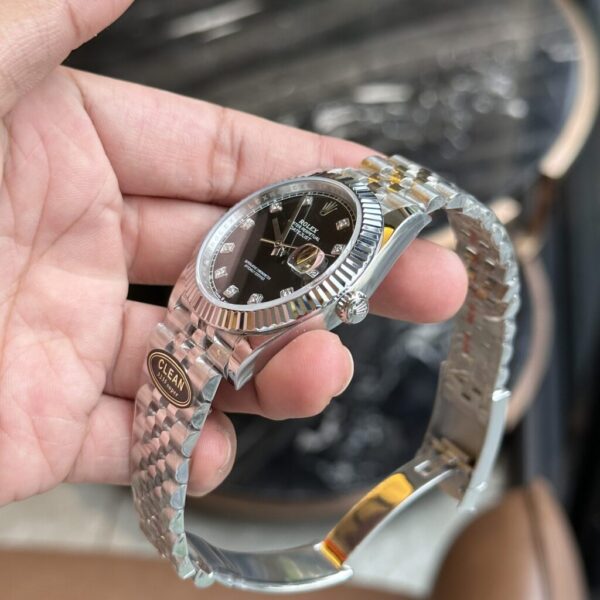 Best Fake Rolex Replica 1:1 Watch Datejust 126334 Black Dial With Diamond Numbers Clean 41mm - Top Watch - Image 4