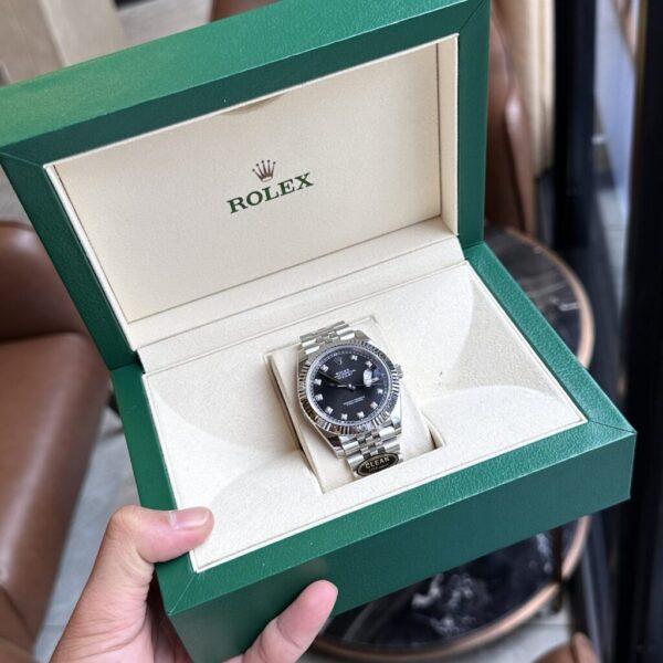 Best Fake Rolex Replica 1:1 Watch Datejust 126334 Black Dial With Diamond Numbers Clean 41mm - Top Watch - Image 6