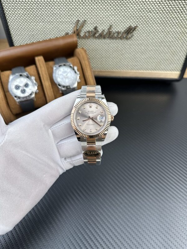 Best Fake Rolex Replica 11 Watch DateJust 126334 Sundust Pink Dial Factory Clean 41mm - Top Watch
