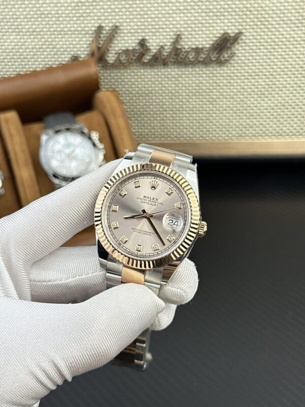 Best Fake Rolex Replica 11 Watch DateJust 126334 Sundust Pink Dial Factory Clean 41mm - Top Watch - Image 3