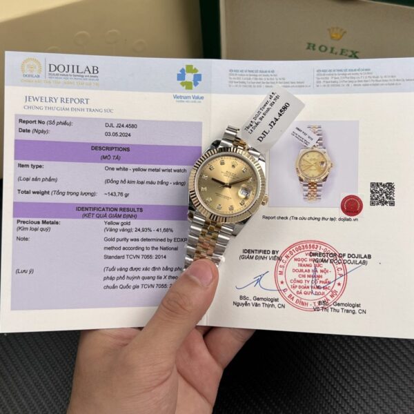 Replica Rolex Replica 11 Watch Datejust 18K Gold Wrapped Champagne Gold Dial GM Factory 41mm - Top Watch