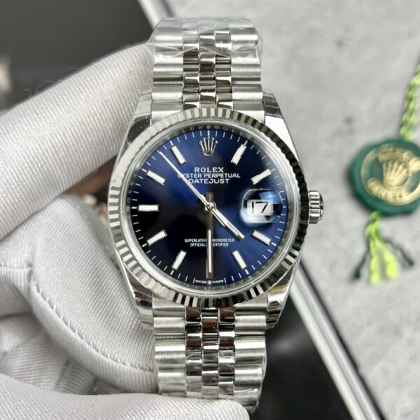 Best Fake Rolex Replica 1:1 Watch DateJust Blue Dial Jubilee Strap EWF 36mm - Top Watch