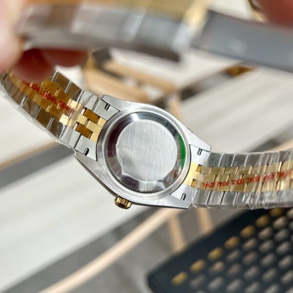 Swiss 1:1 Rolex Replica 1:1 Watch DateJust Champagne Gold With Stone Jubilee Strap EW 36-41mm - Top Watch - Image 5