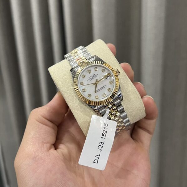Replica Rolex Replica 1:1 Watch DateJust Genuine Gold Wrapped Mother of Pearl Dial GM Factory 31mm - Top Watch - Image 3