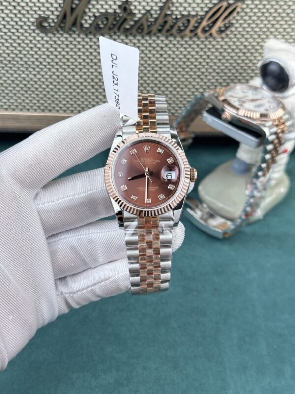 Replica Rolex Replica 11 Watch DateJust Rose Gold Chocolate Dial GM Factory 36mm - Top Watch - Image 2