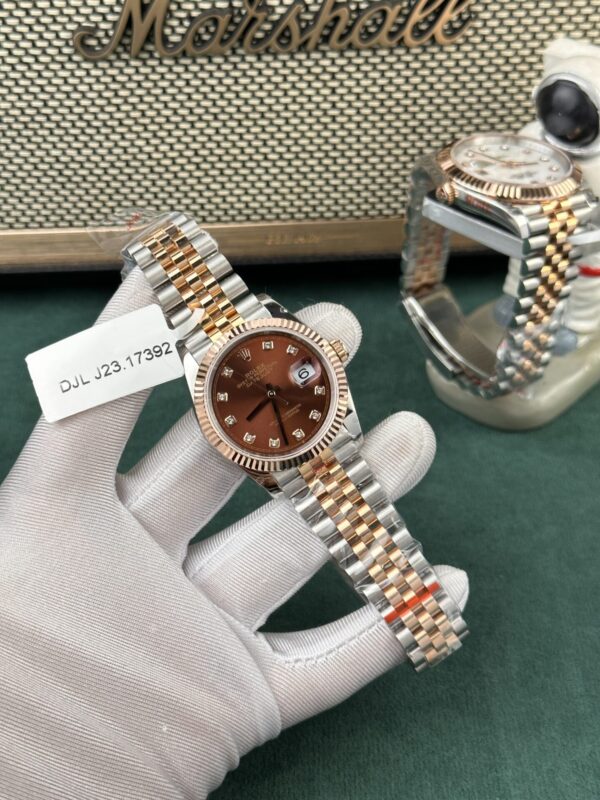 Replica Rolex Replica 11 Watch DateJust Rose Gold Chocolate Dial GM Factory 36mm - Top Watch - Image 3