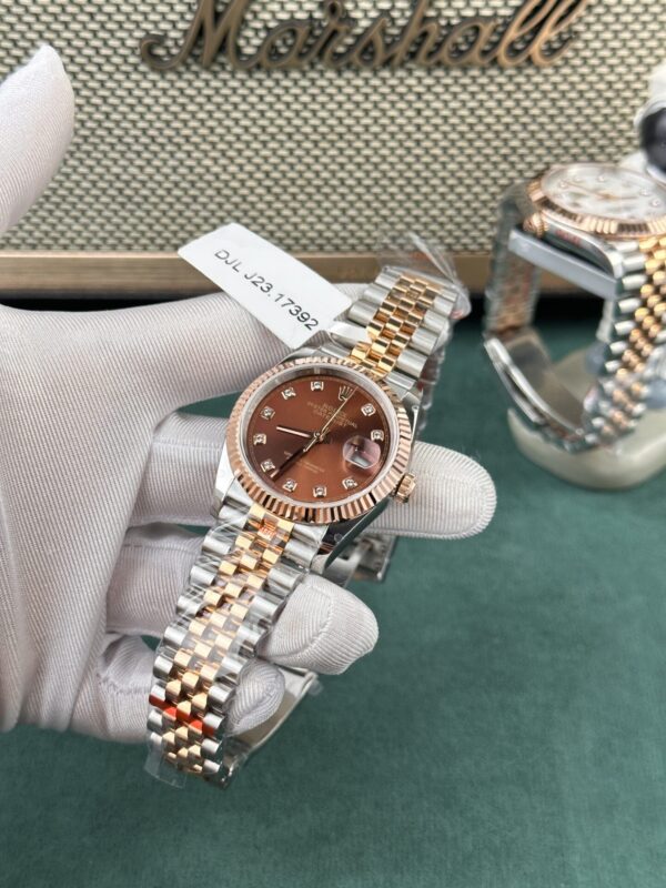 Replica Rolex Replica 11 Watch DateJust Rose Gold Chocolate Dial GM Factory 36mm - Top Watch - Image 4