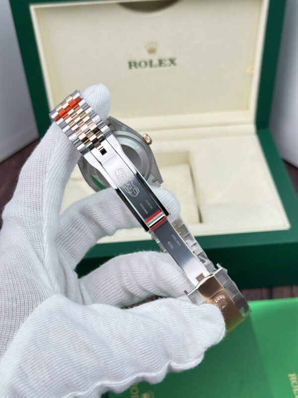 Swiss 1:1 Rolex Replica 11 Watch Datejust Rose Gold Plated Chocolate Dial EW Factory 36mm - Top Watch - Image 6