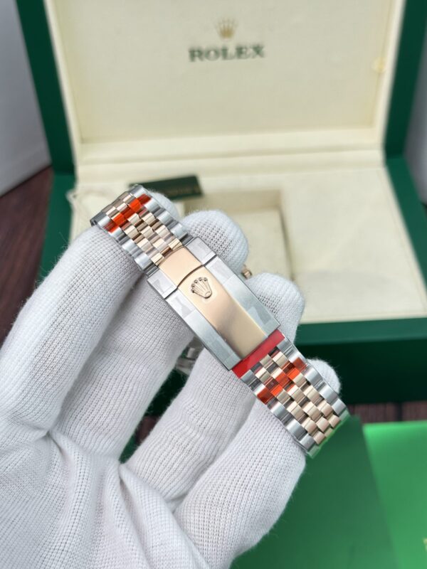 Swiss 1:1 Rolex Replica 11 Watch Datejust Rose Gold Plated Chocolate Dial EW Factory 36mm - Top Watch - Image 7