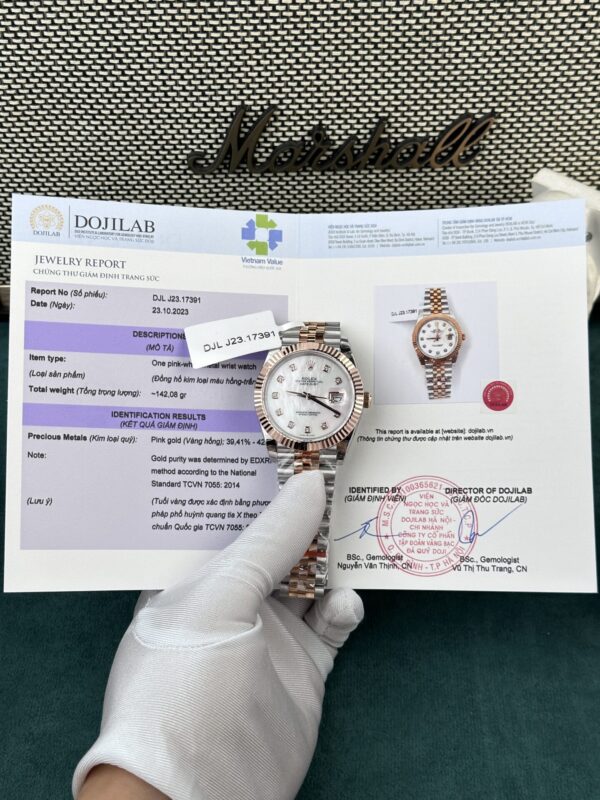 Swiss 1:1 Rolex Replica 11 Watch DateJust Rose Gold Wrapped Mother-of-Pearl Dial GM Factory 36mm - Top Watch