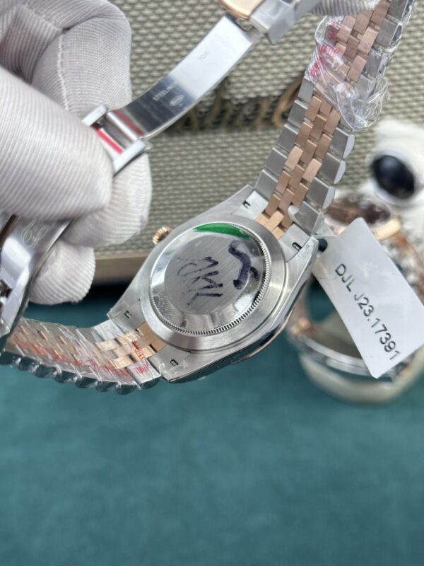 Swiss 1:1 Rolex Replica 11 Watch DateJust Rose Gold Wrapped Mother-of-Pearl Dial GM Factory 36mm - Top Watch - Image 6