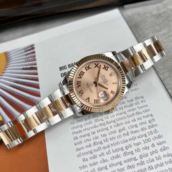 Replica Rolex Replica 1:1 Watch DateJust Salmon Dial Rose Gold EWF 41mm - Top Watch