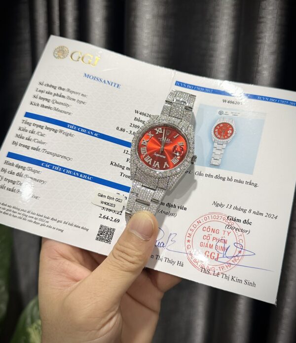 Best Fake Rolex Replica 1:1 Watch DateJust Supreme Full Diamond Moissanite Hong Kong 41mm - Top Watch