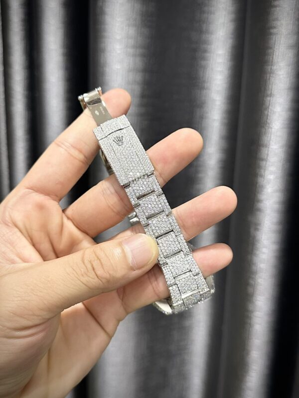 Best Fake Rolex Replica 1:1 Watch DateJust Supreme Full Diamond Moissanite Hong Kong 41mm - Top Watch - Image 5