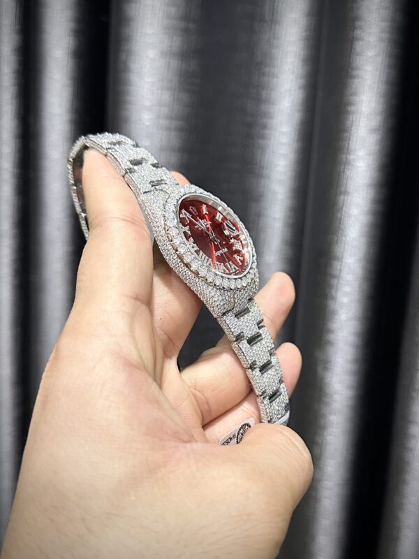 Best Fake Rolex Replica 1:1 Watch DateJust Supreme Full Diamond Moissanite Hong Kong 41mm - Top Watch - Image 6