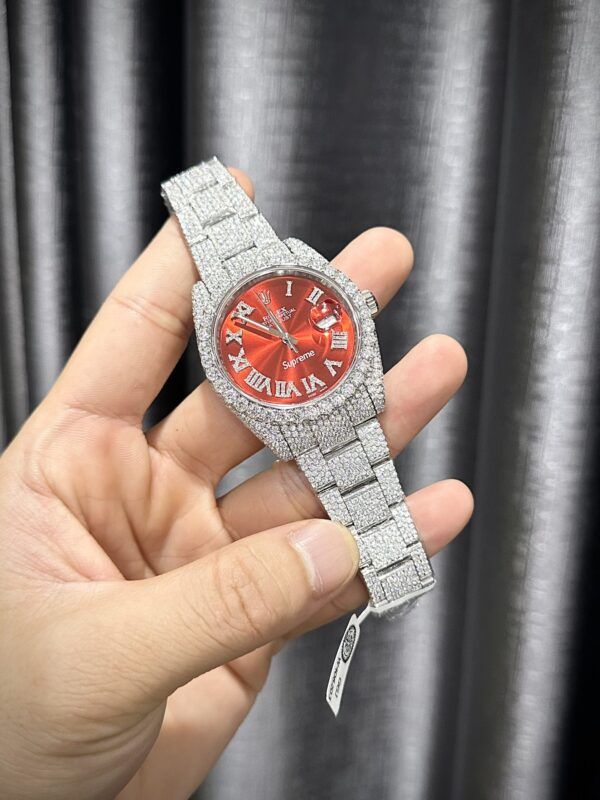 Best Fake Rolex Replica 1:1 Watch DateJust Supreme Full Diamond Moissanite Hong Kong 41mm - Top Watch - Image 8