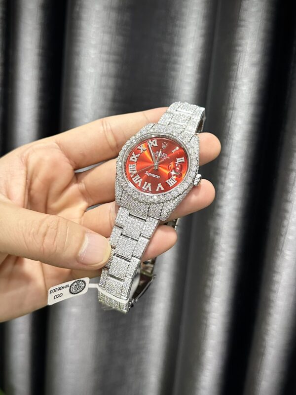 Best Fake Rolex Replica 1:1 Watch DateJust Supreme Full Diamond Moissanite Hong Kong 41mm - Top Watch - Image 9