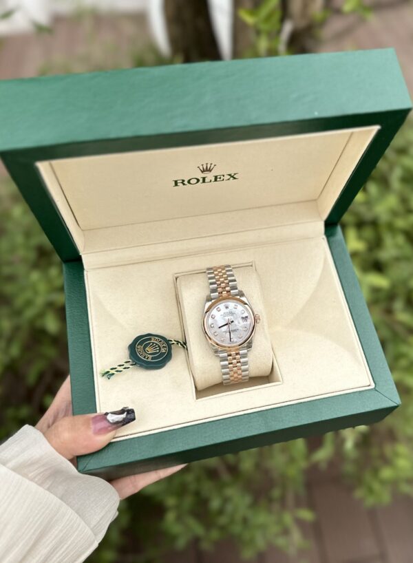 Swiss 1:1 Rolex Replica 11 Watch DateJust Women Mother of Pearl Dial Julibee Strap 31mm - Top Watch - Image 5