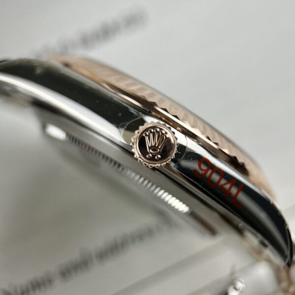 Best Fake Rolex Replica 1:1 Watch DateJust Women's Genuine Gold Wrapped Brown Dial GM Factory 31mm - Top Watch - Image 4