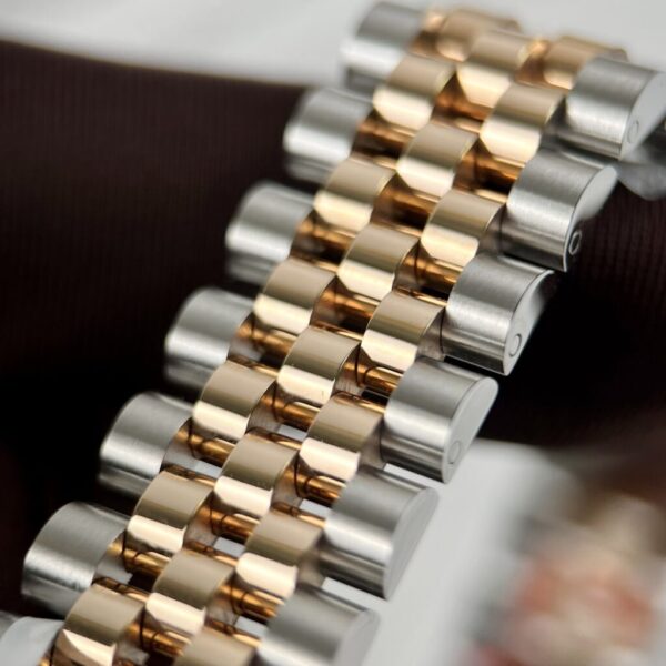 Best Fake Rolex Replica 1:1 Watch DateJust Women's Genuine Gold Wrapped Brown Dial GM Factory 31mm - Top Watch - Image 5