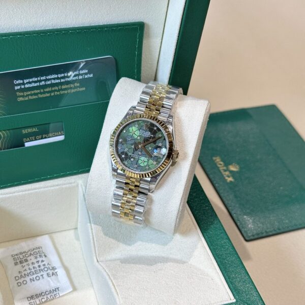 Replica Rolex Replica 1:1 Watch DateJust Women's Green Floral Dial 31mm - Top Watch