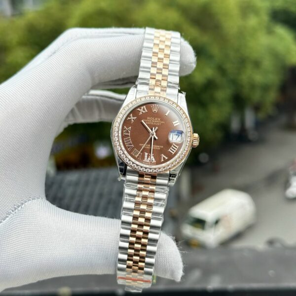 Swiss 1:1 Rolex Replica 11 Watch DateJust Women's With Stone Benzene Jubilee Strap 31mm - Top Watch - Image 2
