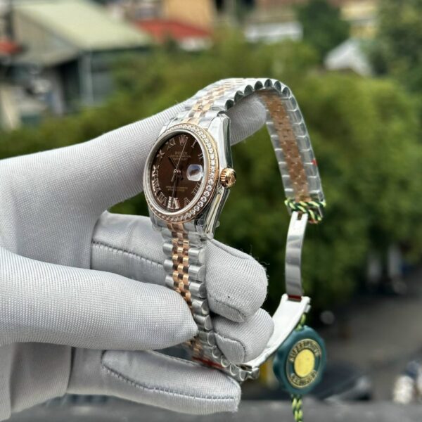 Swiss 1:1 Rolex Replica 11 Watch DateJust Women's With Stone Benzene Jubilee Strap 31mm - Top Watch - Image 3