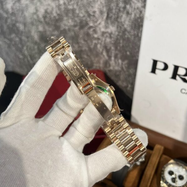 Best Fake Rolex Replica 1:1 Watch Day-Date 228235 Green Dial Rose Gold Plated GM Factory V2 40mm - Top Watch - Image 5