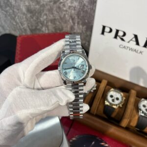 Replica Rolex Replica 1:1 Watch Day-Date 228236 Ice Blue Dial Metal Strap GM Factory V2 40mm - Top Watch